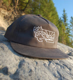 Heritage Flat Bill Snapback Hat - Charcoal