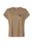 Range Montana Womens Tshirt- Coyote Brown/Black