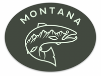 Montana Trout Decal 4"