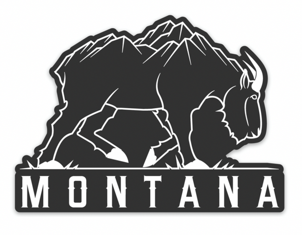 Ridgegoat Montana Decal 4"